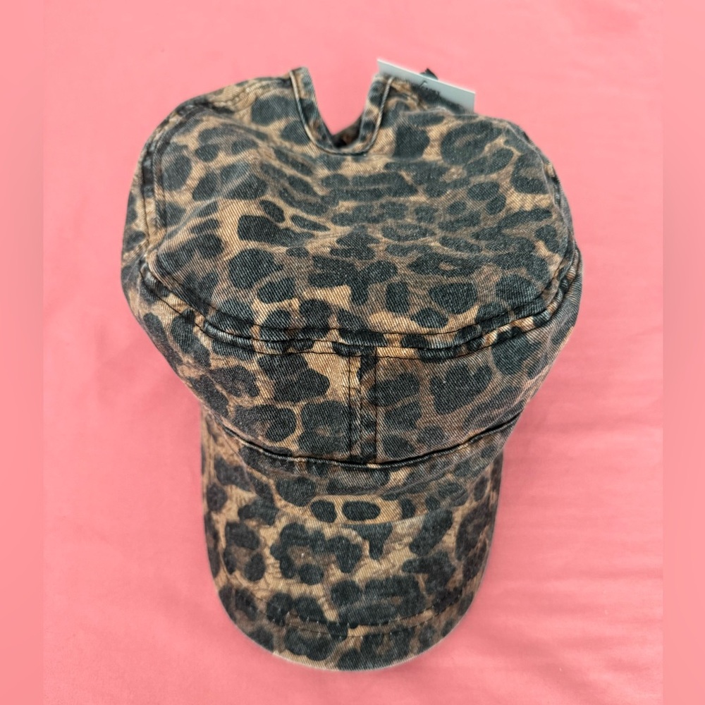 Pony Leopard Pattern Cap